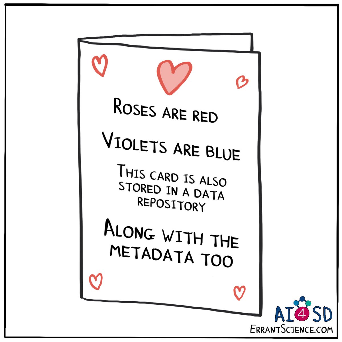 This valentines day and during #LoveData24 we thought this poem from @ErrantScience could do with a little love! 

Don't forget about your #metadata!