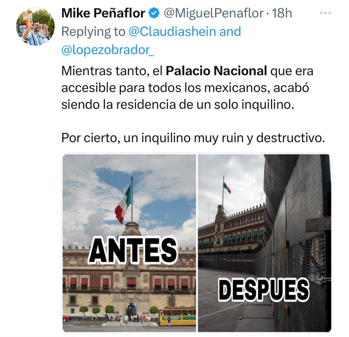 porktendencia's tweet photo. “Palacio Nacional”:
Por las respuestas a este tweet de @Claudiashein. https://t.co/aKoI44IPMT