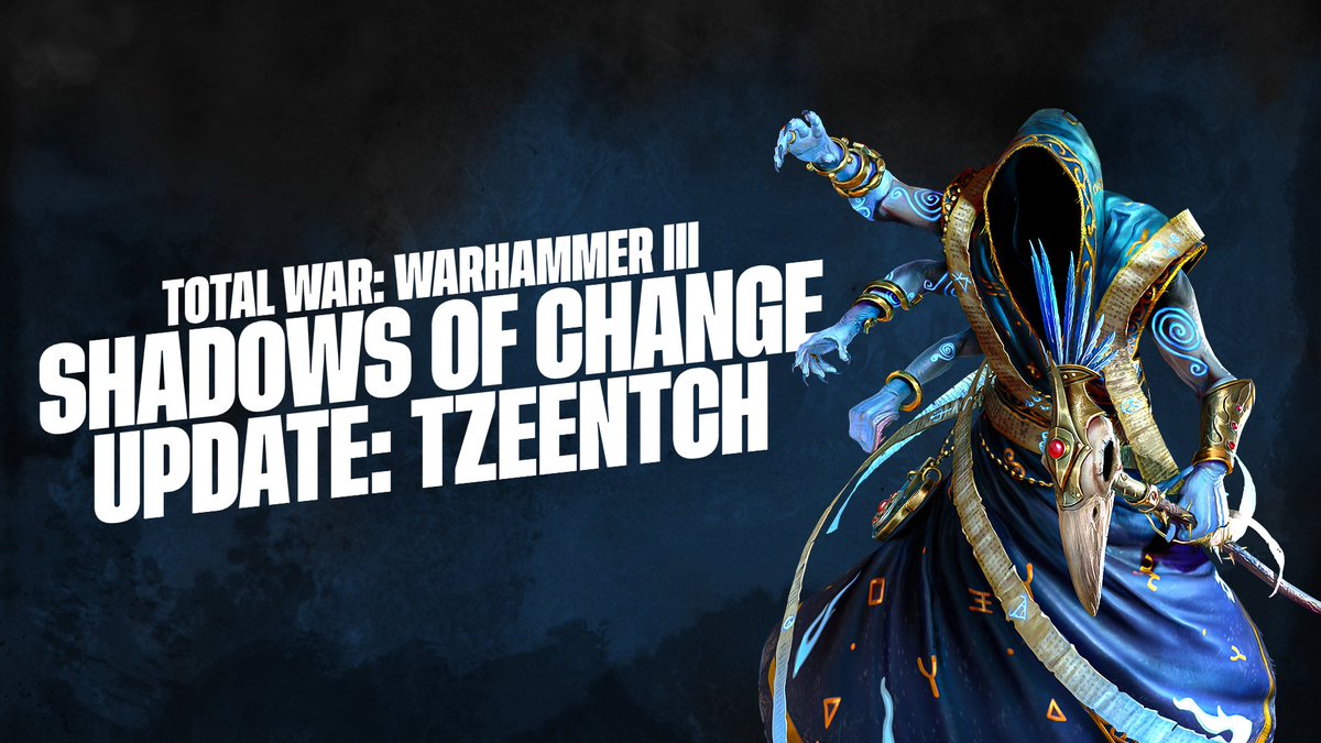 totalwar's tweet photo. The Changeling might be a tricky opponent, but we're sure he's not the only one to inspire fear! Take a look at what's coming to Tzeentch in Patch 4.2 in our latest blog post: https://t.co/ClZfjAi6nz https://t.co/hwSRgFqsDI