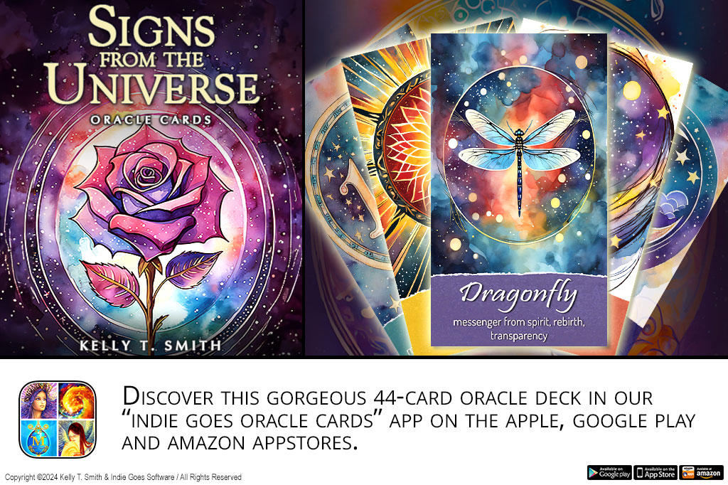 New amazing deck available in our oracle cards collection app: "Signs from the Universe" by Kelly T. Smith! Try it now for free: bit.ly/oraclecard #oraclecards