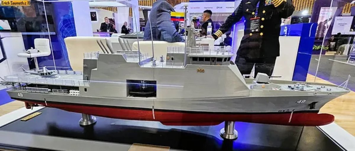 PucaraDefensa's tweet photo. Procyon 2042, presente y futuro de la #industrianaval colombiana
@ArmadaColombia #siden @damen #poc #opv @Cotecmar #coarc #patrullero
https://t.co/2mDgIxr29P https://t.co/HUfoxK0QSE