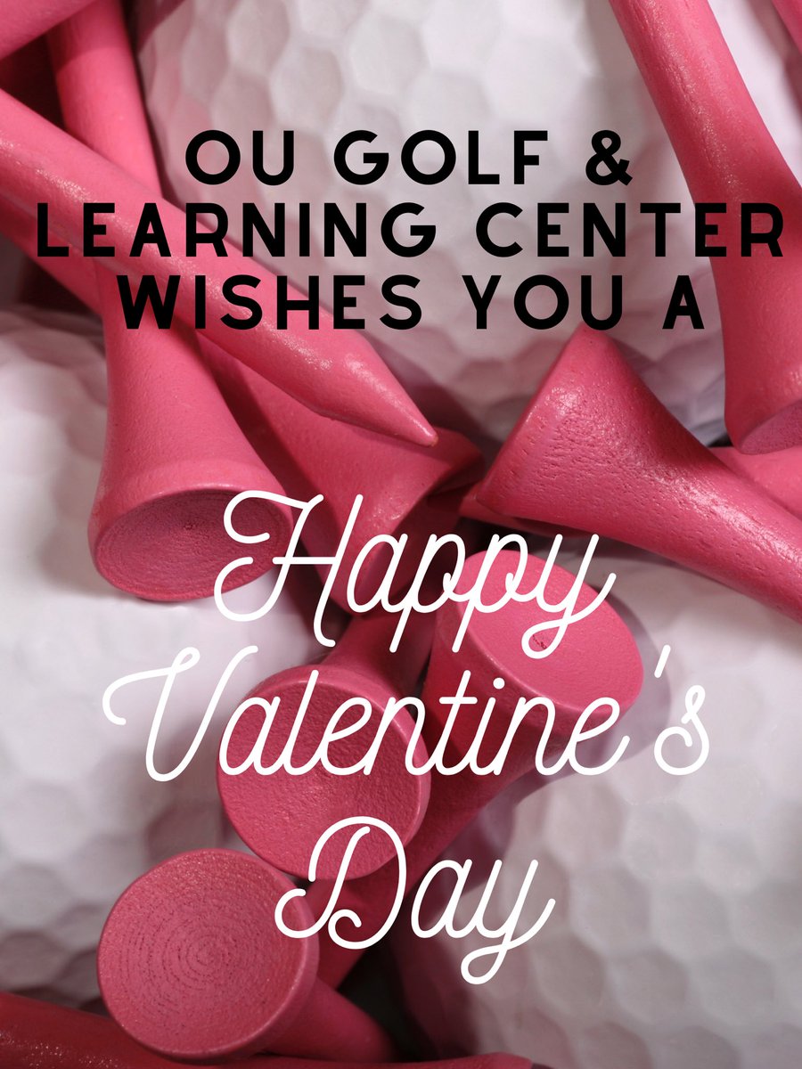 🤍🤍🤍 Happy Valentine’s Day 🤍🤍🤍
.
.
#ougolf #ougolfcourse #ougolfandlearningcenter #thisisou #happyvalentinesday #valentinesday