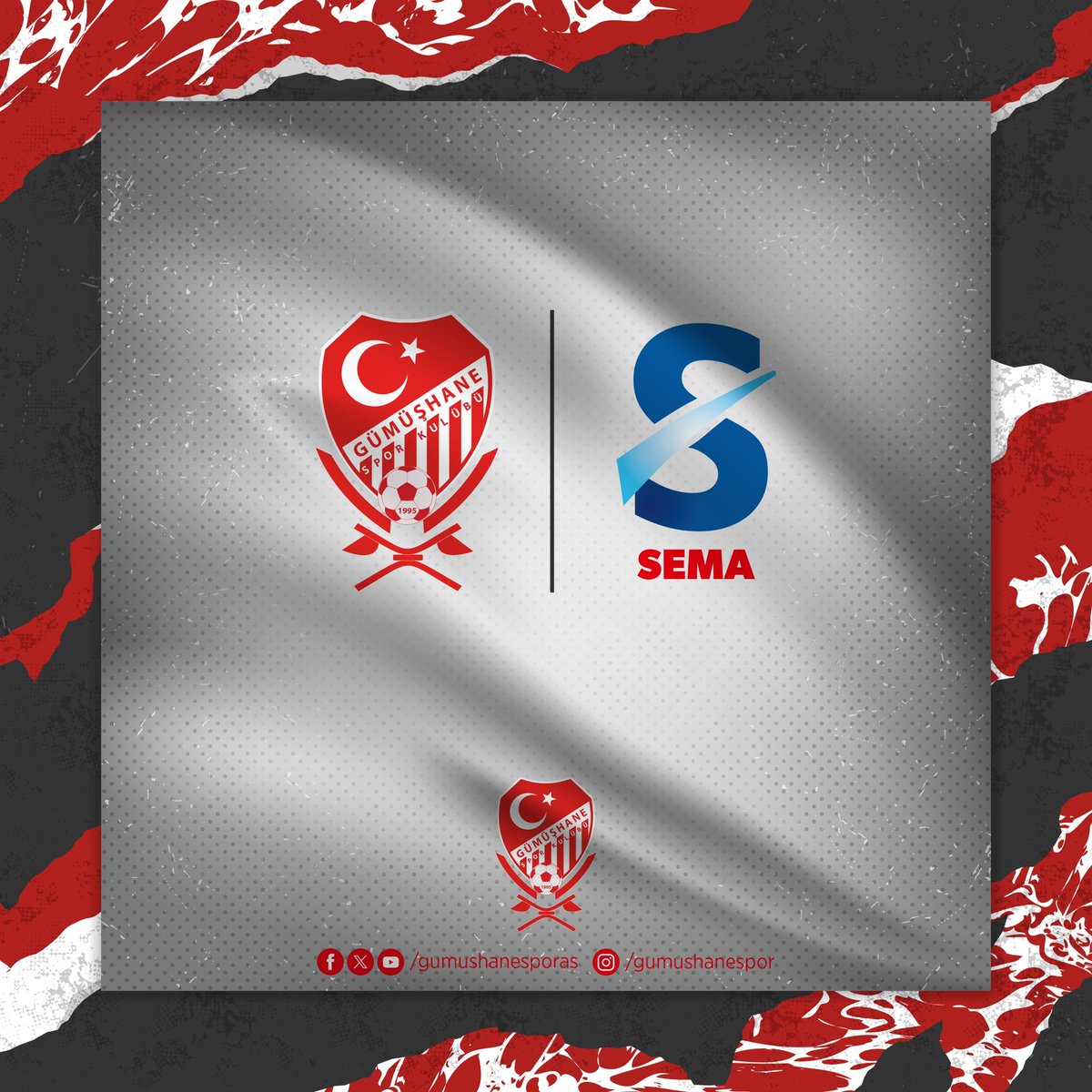 Şehrin takımına sahip çıkan, çağrımıza duyarsız kalmayıp Gümüşhane Yenişehir Stadyumu'nda ki reklam panolarından bir tanesini sezonluk olarak satın alan ‘Sema Petrol’ İşletme Sahibi Eyüp Gürbüz ’e maddi ve manevi desteklerinden dolayı teşekkür ederiz.