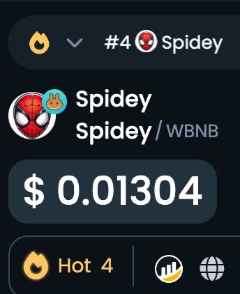 Hots #4 on DexTools!

dextools.io/app/en/bnb/pai…

#spideytoken #dextools #trending #bscgems