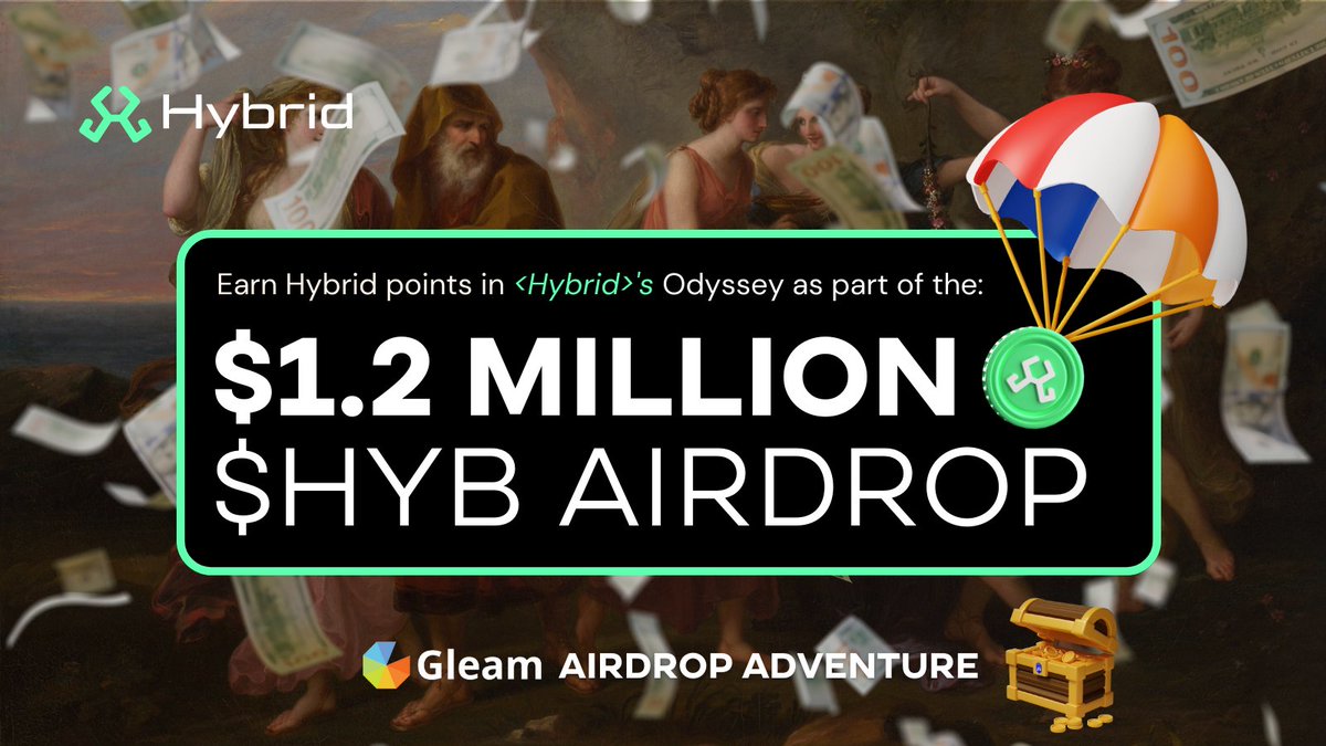 👨‍🌾Farming Season starts NOW👨‍🌾 🌟 As a special thank you to our early supporters, we're launching 'Hybrid's Odyssey: The Airdrop Adventure' starting TODAY! ✔️ Engage in tasks over the next few weeks and accumulate Hybrid Points Ready? ➡️ gleam.io/1yfsX/hybrids-…