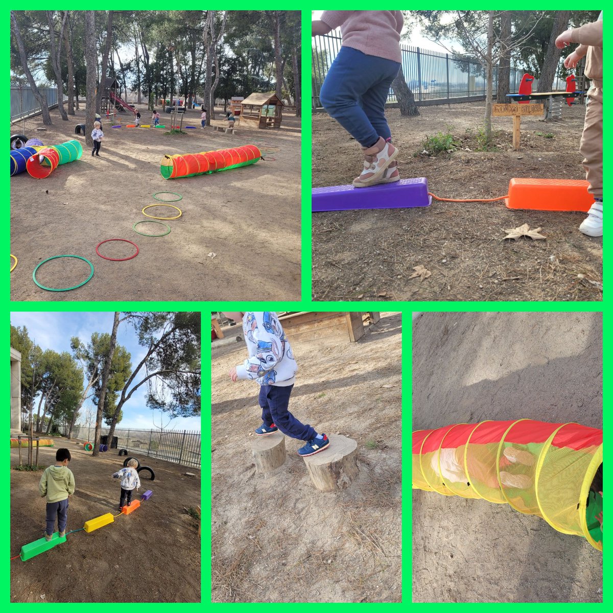 Aprofitant el bon temps! 🌞🕶Avui hem fet la psicomotricitat al nostre espai preferit🤸‍♀️🤸‍♂️🏃‍♀️🏃‍♂️