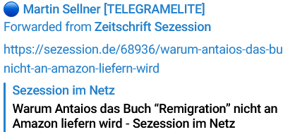 Rechercheplattform zur Identitären Bewegung tweet media