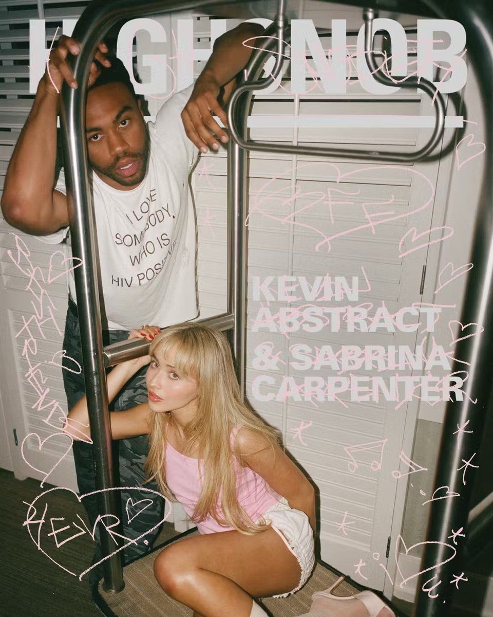 RyanNice's tweet photo. somebody cooked with these pictures of Kevin Abstract &amp; Sabrina Carpenter https://t.co/kMe5viYSv2