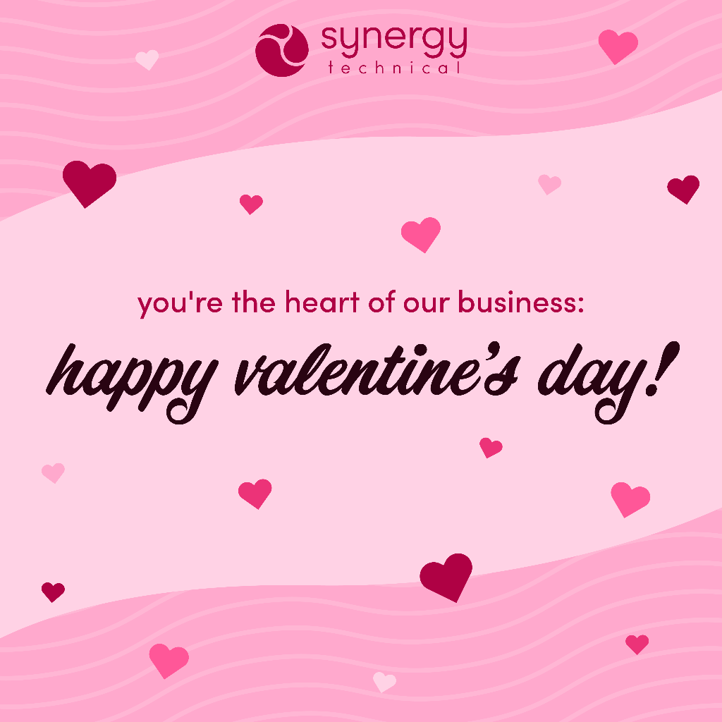 syntechusa's tweet photo. Happy Valentine's Day from all of us at Synergy Technical! Today, we're spreading the love and expressing our gratitude to our amazing customers. Here's to continuing to grow, innovate, and succeed together. We love our customers! β€οΈ
#happyvalentinesday #syntechusa #wedogoodwork https://t.co/VMHnXqioUk