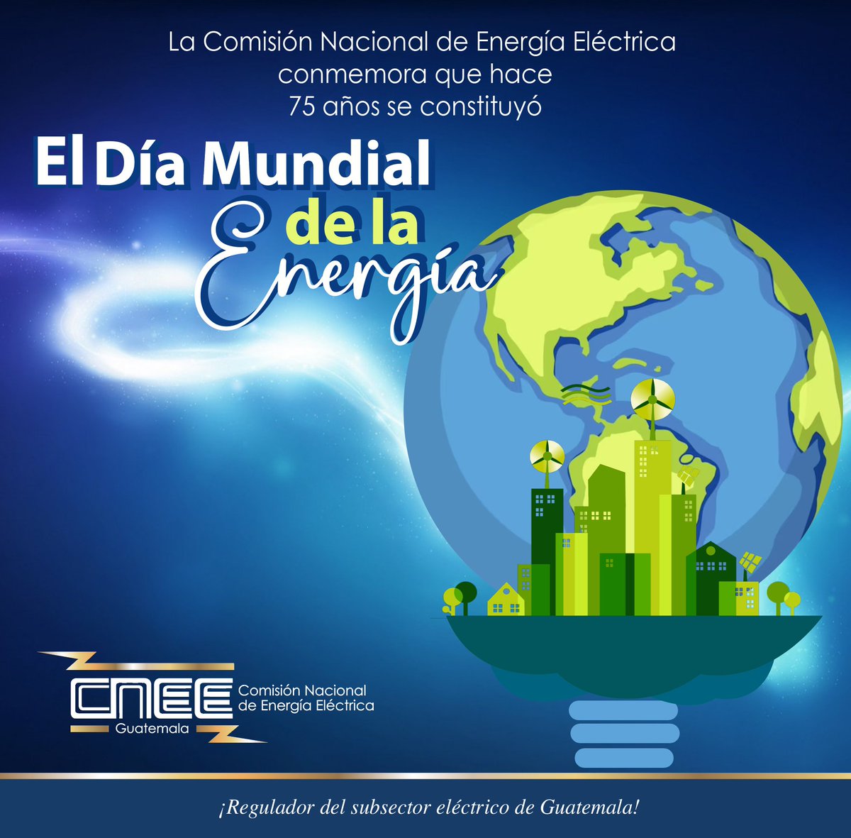 Es un día para reflexionar sobre eficiencia y el uso de fuentes de energías alternativas. La energía es parte de nuestra calidad de vida, y debemos tomar conciencia de la importancia de su uso racional y sostenible.