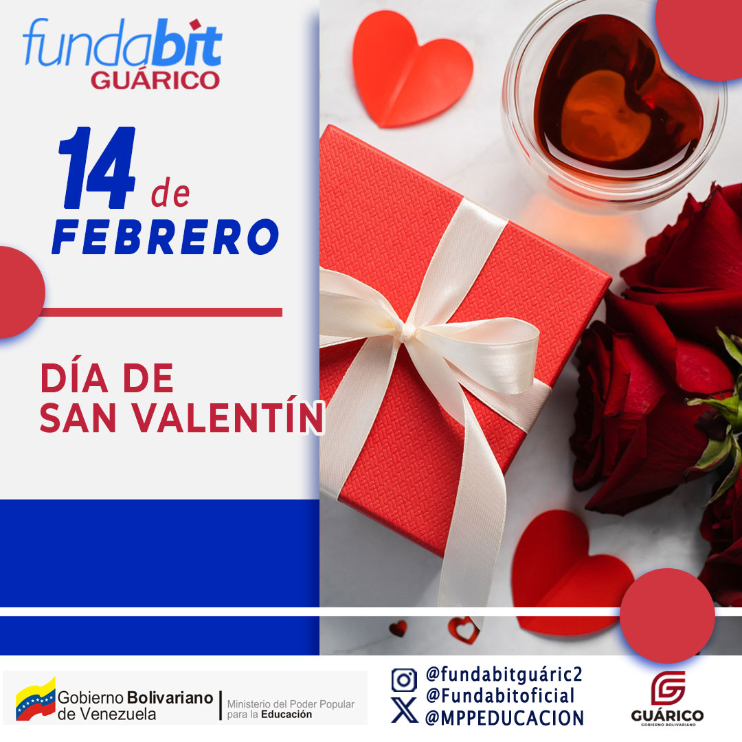 Fundabit Guárico (@fundabitguaric2) on Twitter photo ¡En el Día de San Valentín, celebremos el amor en todas sus formas! Que este día esté lleno de cariño, alegría y momentos especiales junto a quienes más queremos. 💖🌹
<a href="/NicolasMaduro/">Nicolás Maduro</a> <a href="/_LaAvanzadora/">Yelitze Santaella</a>
<a href="/Fundabit_/">FundabitOficial</a>
#VenezuelaDeAmor
#SanValentín ¡En el Día de San Valentín, celebremos el amor en todas sus formas! Que este día esté lleno de cariño, alegría y momentos especiales junto a quienes más queremos. 💖🌹
<a href="/NicolasMaduro/">Nicolás Maduro</a> <a href="/_LaAvanzadora/">Yelitze Santaella</a>
<a href="/Fundabit_/">FundabitOficial</a>
#VenezuelaDeAmor
#SanValentín