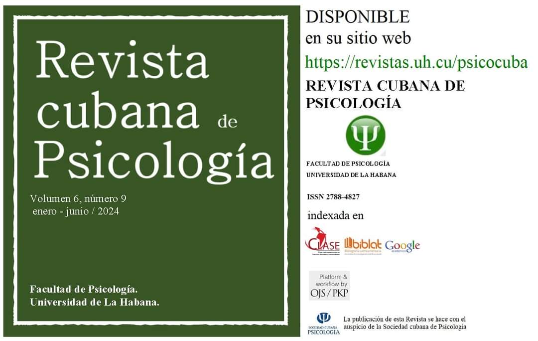 📣Nuevo número de la Revista Cubana de Psicología 🇨🇺🙌
Disponible en su sitio web 👇🏼
revistas.uh.cu/psicocuba 

No te lo pierdas!