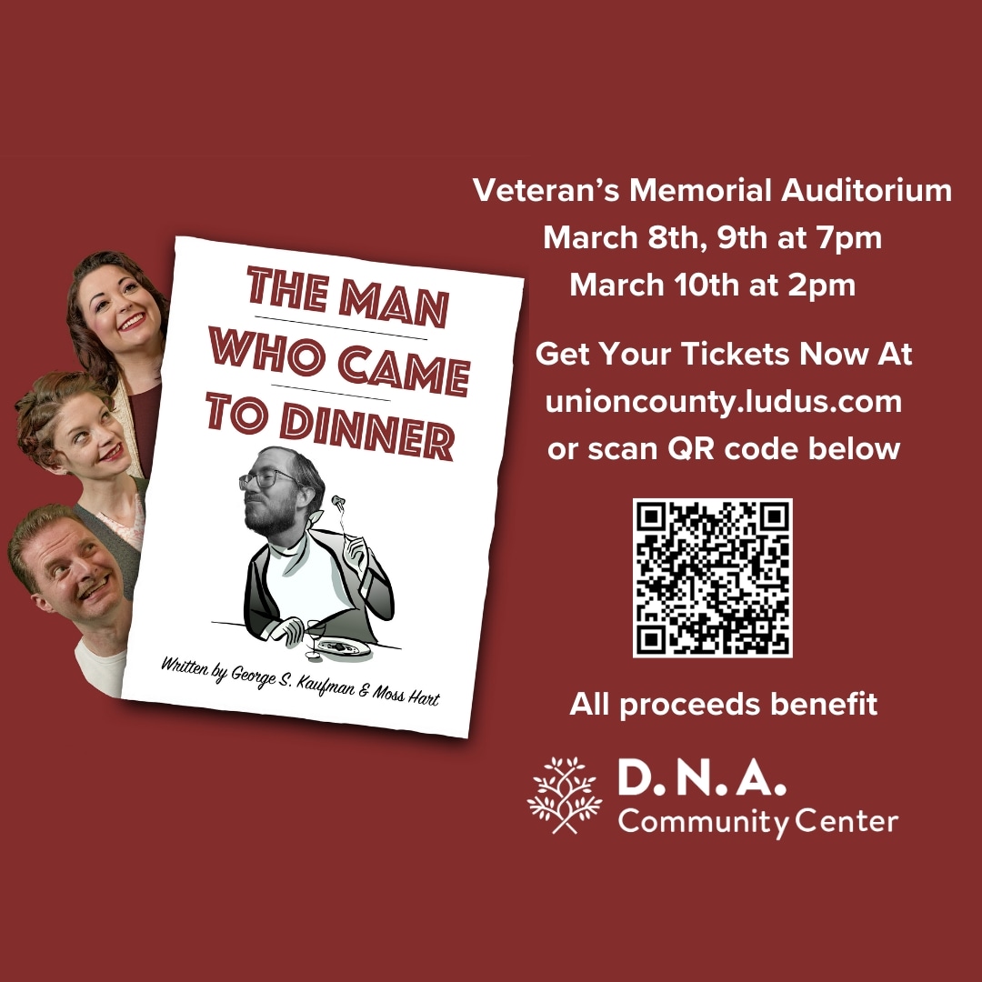 silversceneplay's tweet photo. Just 4 weeks away until our first performance of "The Man Who Came To Dinner." Tickets are available now! Get tickets at https://t.co/AAsJ5buyT1 or scan QR code below. All proceeds benefit Daily Needs Assistance. More information at https://t.co/a52eoyBNH1 https://t.co/hRmo1TK8eL