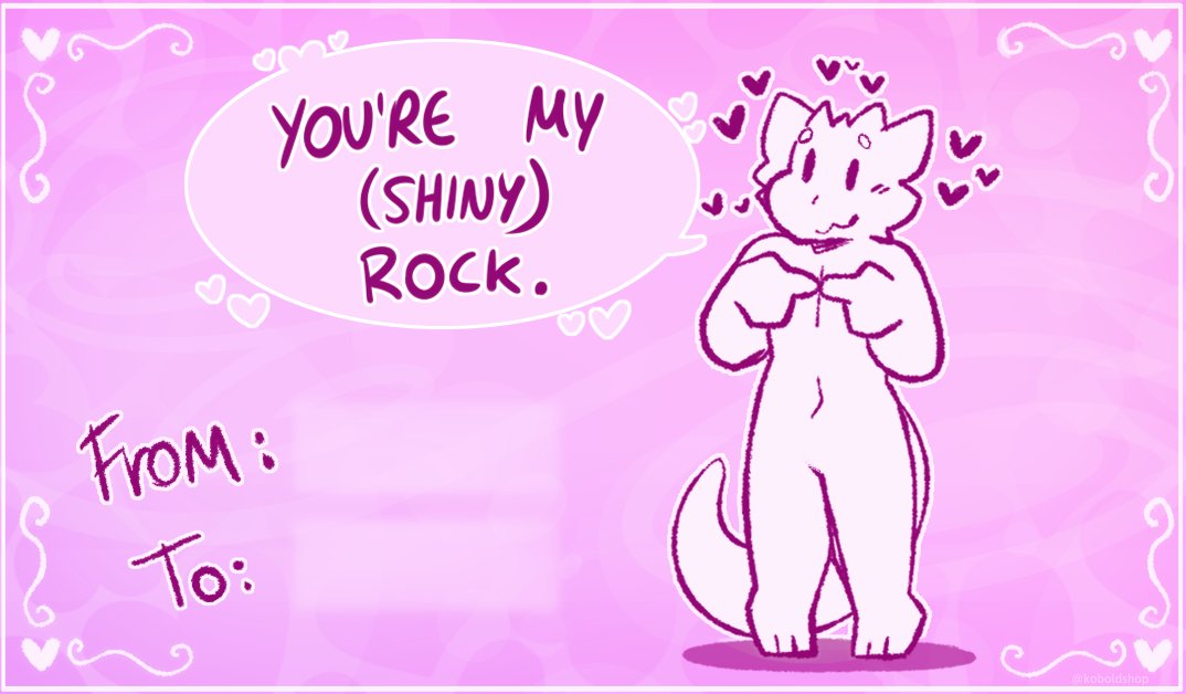 koboldshop's tweet image. Happy Valentine's Day!♥️