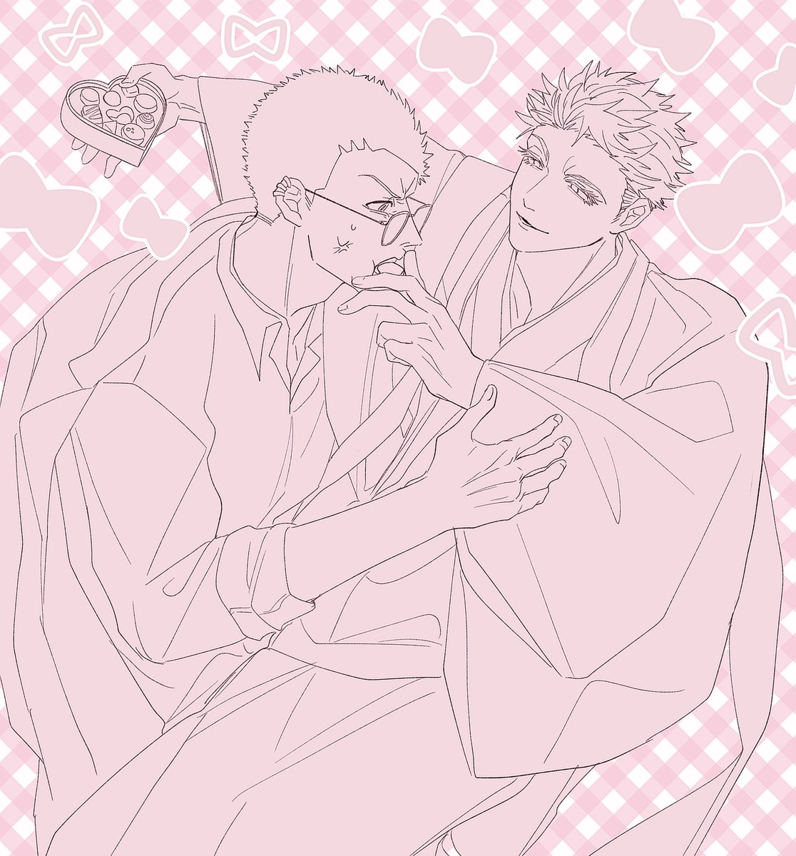 ロトあだバレンタイン落書き🍊🌸 