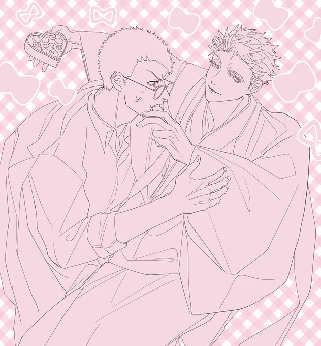ロトあだバレンタイン落書き🍊🌸 