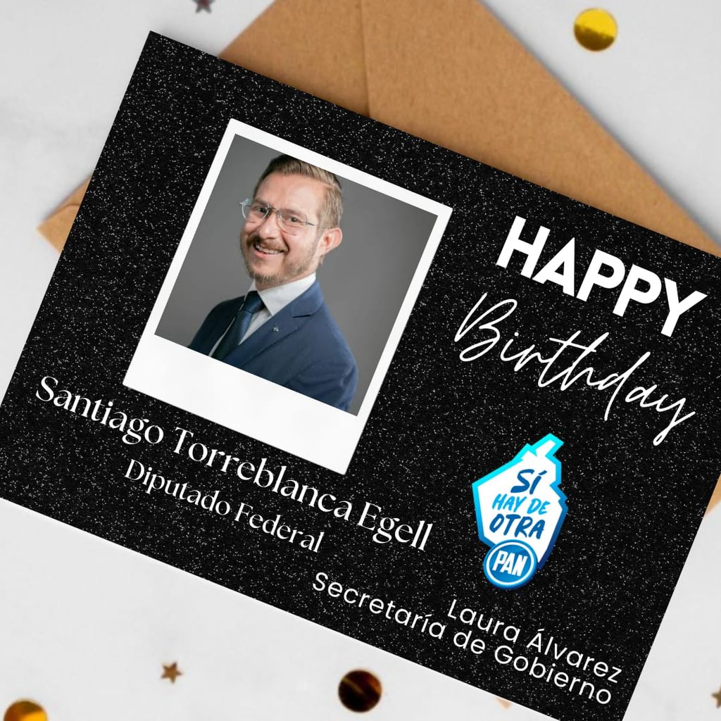 Sistema PAN CDMX (@sistemapancdmx) on Twitter photo Hoy le deseamos un muy feliz cumpleaños a nuestro Diputado <a href="/storreblancae/">Santiago Torreblanca</a> 🎂
Esperamos que sea un extraordinario día en compañía de tus seres queridos. ¡Un fuerte abrazo! 🎉 Hoy le deseamos un muy feliz cumpleaños a nuestro Diputado <a href="/storreblancae/">Santiago Torreblanca</a> 🎂
Esperamos que sea un extraordinario día en compañía de tus seres queridos. ¡Un fuerte abrazo! 🎉