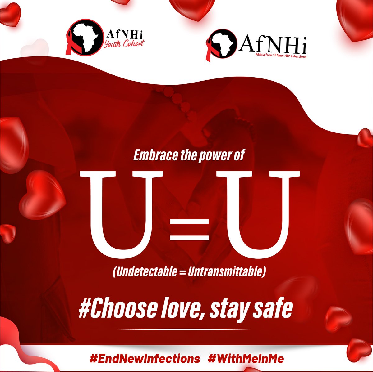 AfNHi_Tweets's tweet photo. Choose love responsibly!โค๏ธBreak the stigma around HIV . Embrace the power of U=U reducing fear & fostering compassion for those with HIV๐ค#ChooseLoveStaySafe #EndNewInfections #WithMeInMe @HIVpxresearch
@Aidsfonds_intl
@WACIHealth
@USAID
@UNAIDS https://t.co/d3wsJK1XSM