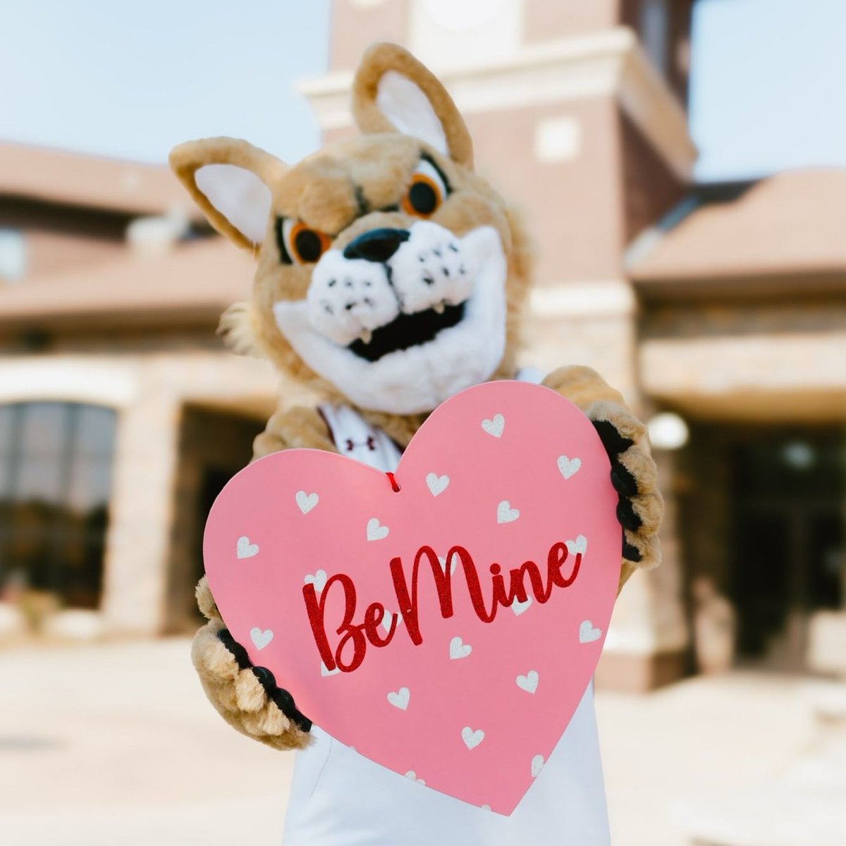 Love is in full swing at Coastal Alabama with Yotee leading the charge! 🐾 💞 Whether you're celebrating with your significant other, or friends, may your day be filled with love and happiness. Happy Valentine's Day! 💌