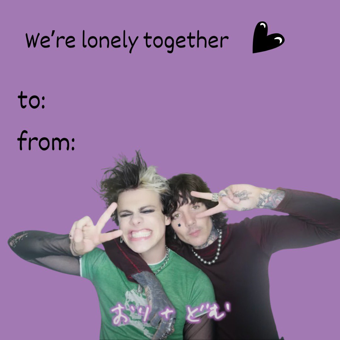 YungbludArmy's tweet photo. Happy Valentines Day BHC!! 🖤 https://t.co/0ygh5NAoPu