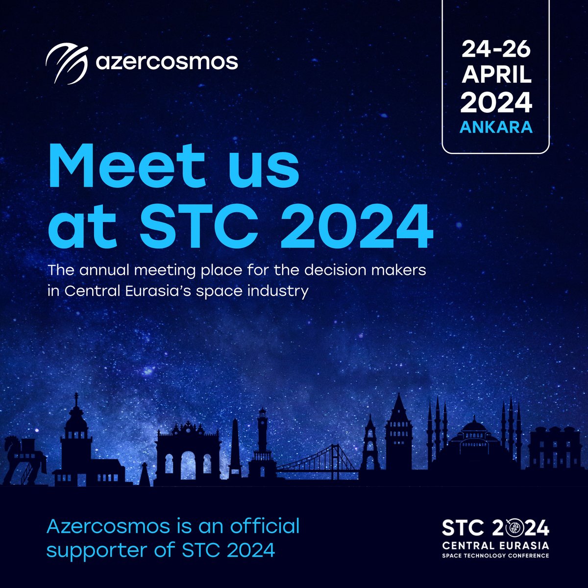 We’re officially supporting #STC2024 bringing together decision-makers of the space industry from Central Eurasia with international space community! Connect with us on 24-26 April to learn about how we contribute to sustainable practices in the region!