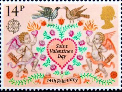 Saint Valentines Day #vintage postage stamp📬💌 #Stamps #Inflation  #StValentinesDay #HappyValentinesDay #HappyStValentinesDay #StValentin #HeartMonth #February #HeartHealth ❤️#ValentineGifts 💝🌹🥂#JoyeuseStValentin #NationalSendaCardtoaFriendDay #SendACardToAFriendDay #February