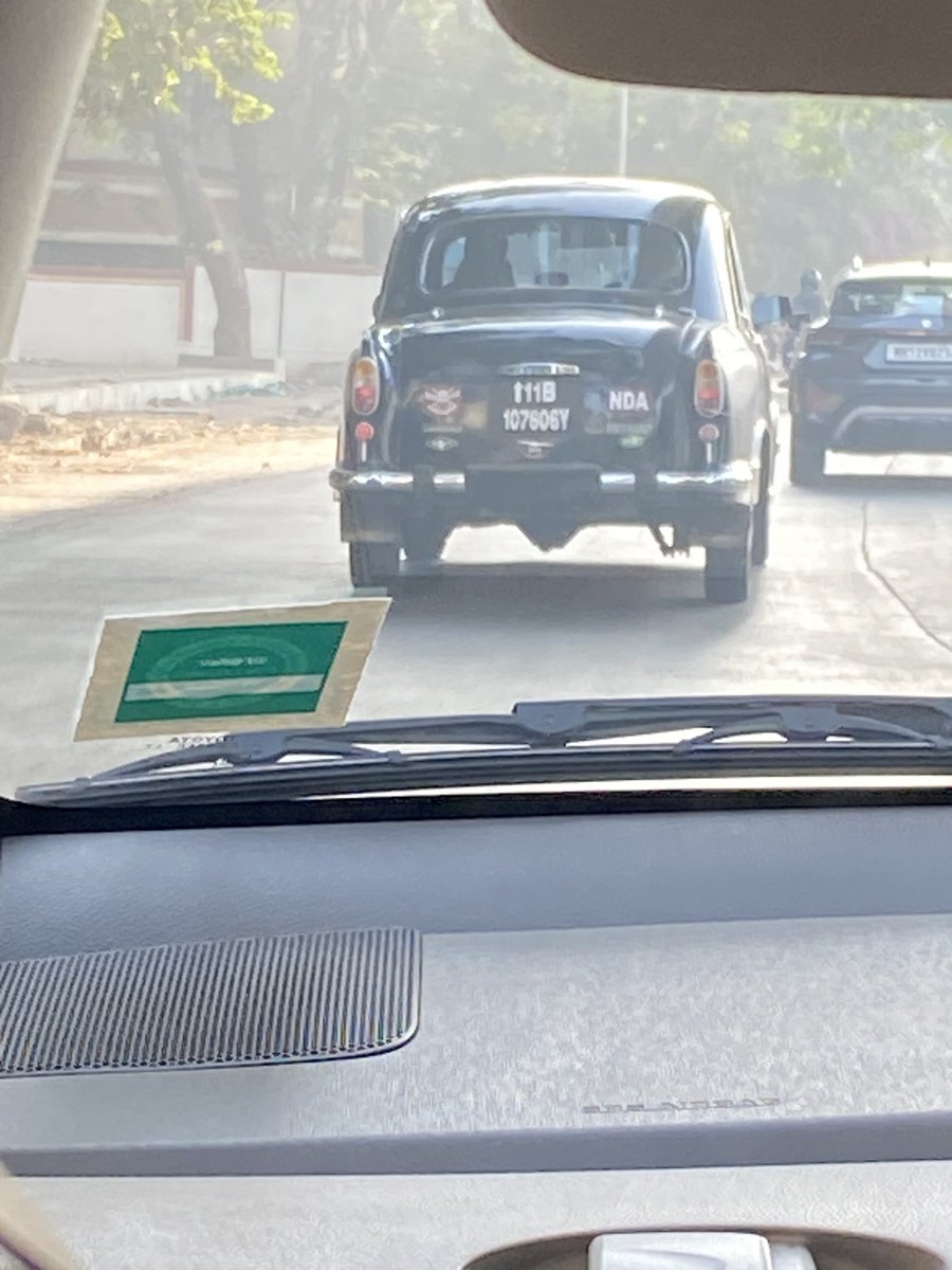 Spotted an Ambassador car in Pune! Haven’t seen one in decades. #Pune #Ambassador #AntiqueCars