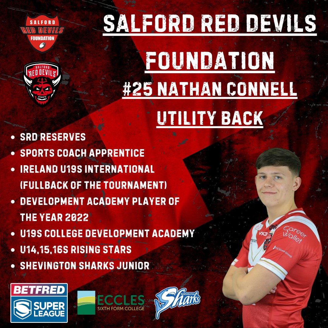 👹Congratulations to our current apprentice <a href="/nathan55825618/">nathan</a> who has been included in the <a href="/SalfordDevils/">Salford Red Devils 👹</a> 21-man squad for the <a href="/SuperLeague/">Betfred Super League</a> Round 1 clash with <a href="/leedsrhinos/">Leeds Rhinos</a>!

We're massively proud to see another of our players making the step up!👏

Well done Nathan!