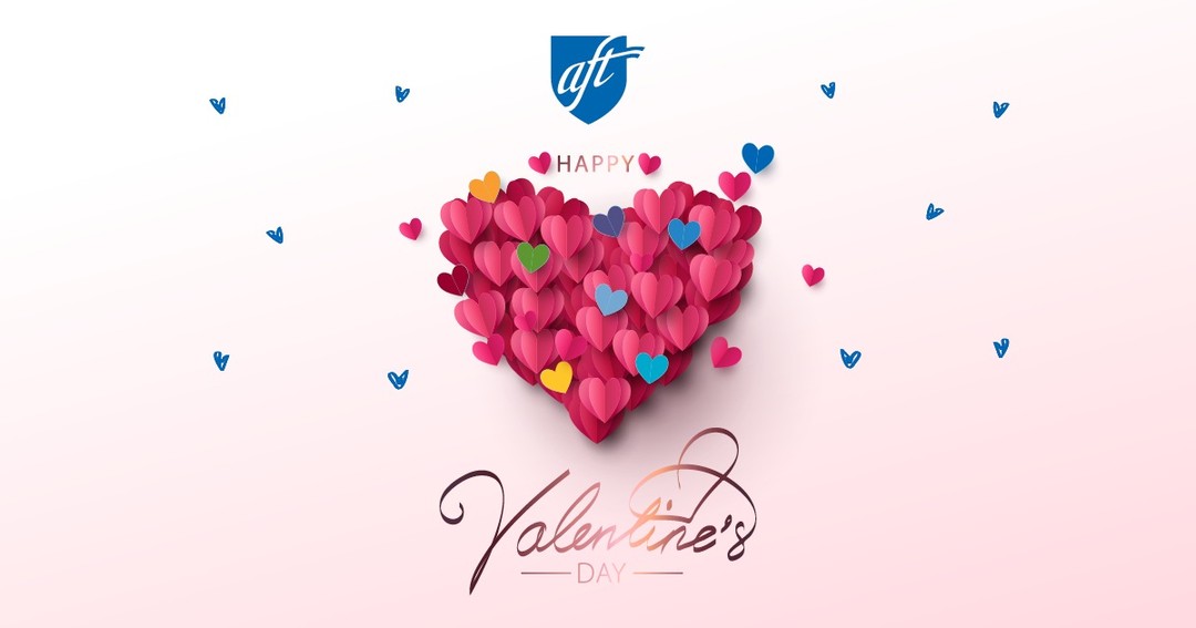 Roses are red Our logo is blue Unions are how we fight for our rights and a better life too! We love being the union of 1.7M teachers, school support professionals, healthcare professionals, higher ed faculty, public employees, graduate workers, and more. Happy #ValentinesDay!