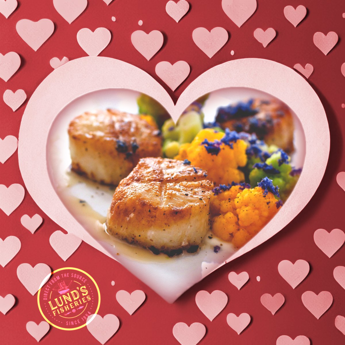 Nothing says romance like a plate of delicious scallops from Lund’s Fisheries.

#LundsFisheries #ValentinesDay #Scallops #MSCecolabel