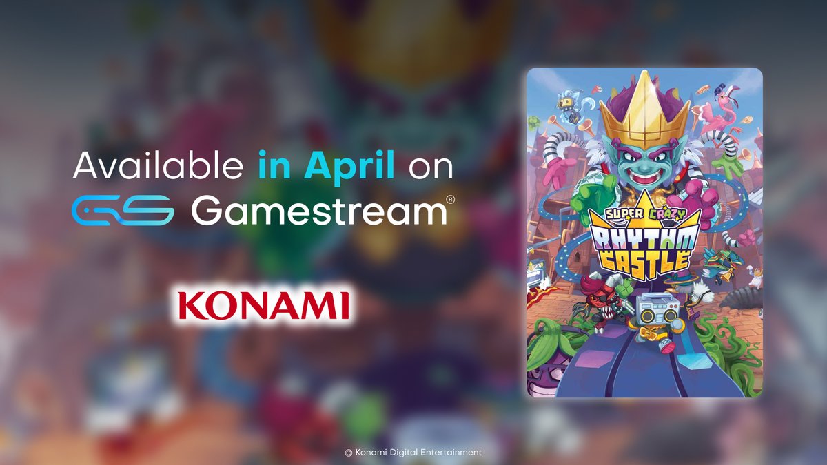 Exciting News 🎉 We are thrilled to announce a great addition to our catalog thanks to our partnership with Konami: Super Crazy Rhythm Castle! 🏰🎶 Stay tuned for more updates and get ready to embark on an epic musical journey with your friends and family! 🎵🎮