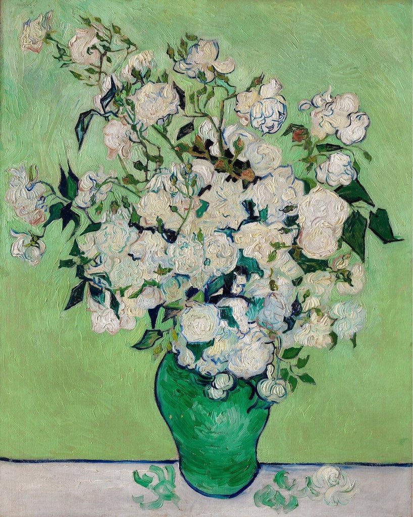 Arteymas_'s tweet photo. Rosas (1890) por Vincent Van Gogh, MET Museum https://t.co/YVw81TfD10