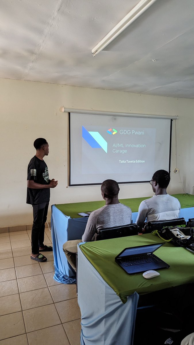 DscTtu's tweet image. Let&apos;s do a Recap for the AI /ML  Innovation Garage
- We started with introductions, an ice breaker and @GDG_Pwani team shared the AI/ML event Agenda.
