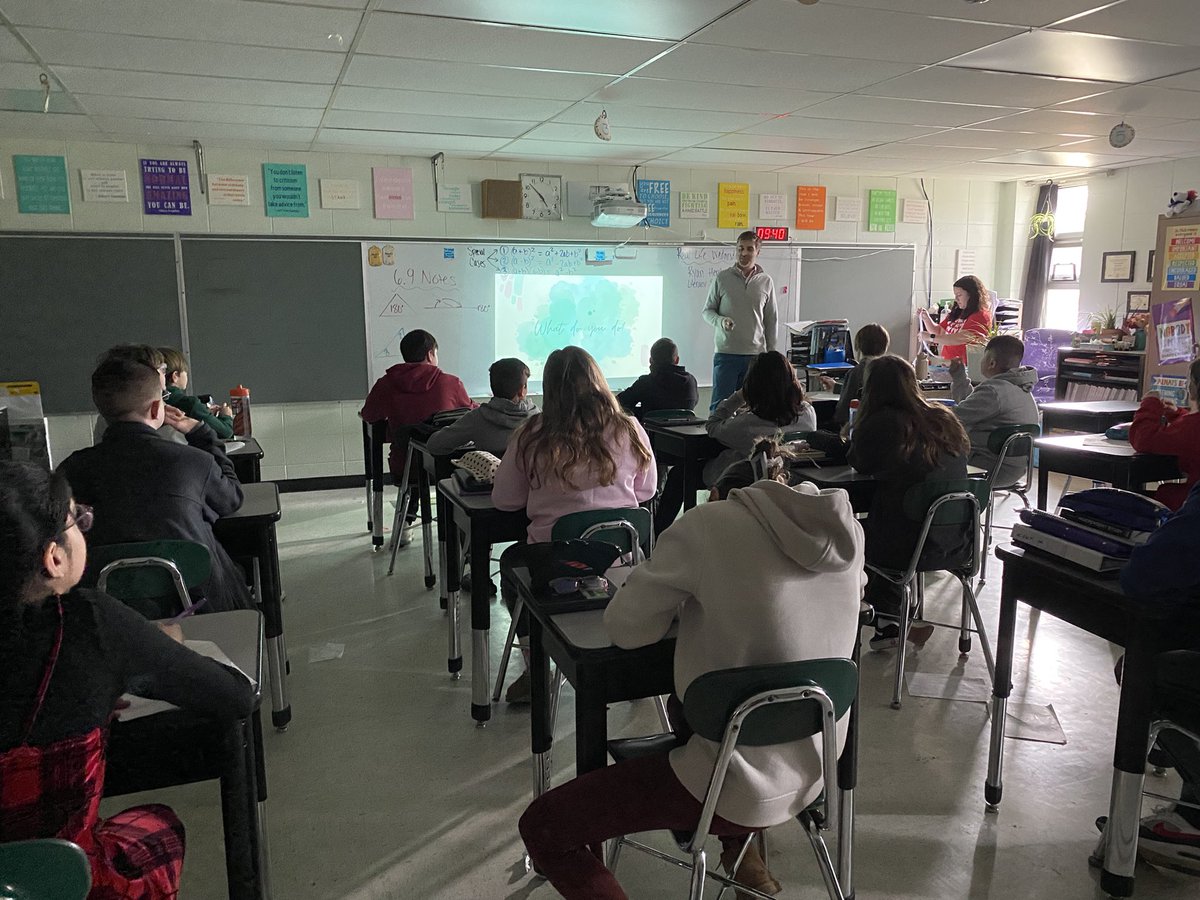 Thank you, Ryan Hershey, Literacy Specialist and Columbia Class of 2000, for speaking to our classes for Real Life Wednesday! #RLW #OnceARaider <a href="/LCaseCMS/">Mrs. Case</a>