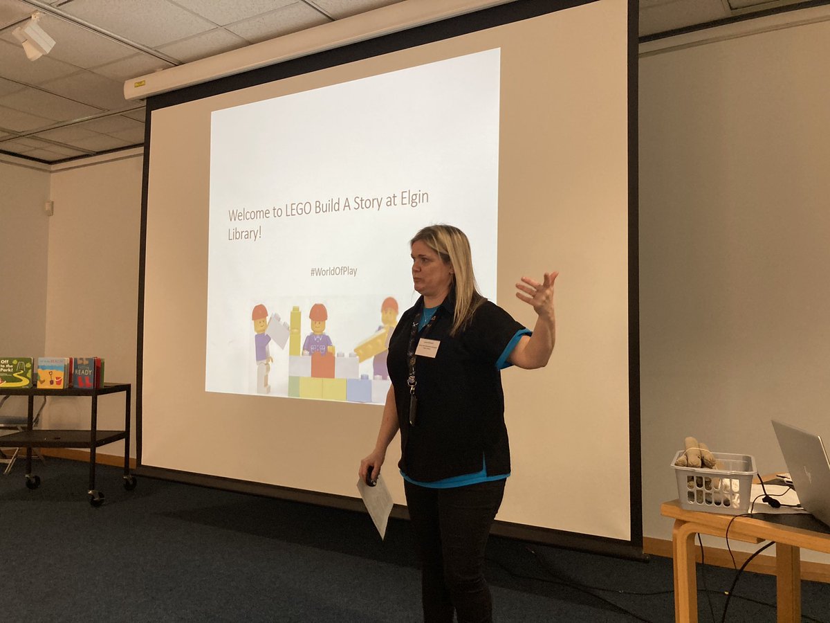 RuthBoreham's tweet photo. We’ve also heard about amazing @Bookbug_SBT work in Highlands as well as experienced ‘build a story’ session (hear a story, build something with lego that’s from the story or wld help one of the characters) &amp; learnt some new songs/rhymes. Such an amazing #SharingBookbug event! https://t.co/vLBZAUwIhn