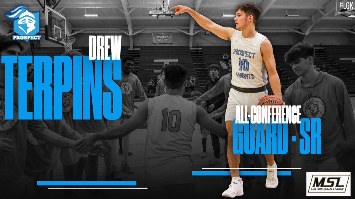 Congrats to senior Drew Terpins (@TerpinsDrew) for his unanimous selection to the MSL All-Conference team. Drew did everything for us this season...scoring just short of 15 ppg, 4 apg, 4 rpg, 2 spg, often while guarding the other team's top player.
