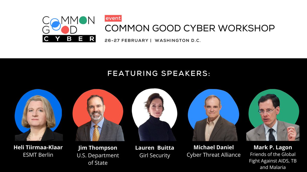 At @CommonGoodCyber the Case Studies panel will delve into business models from other fields for funding those who support the public interest,  transcending traditional #cybersecurity boundaries
commongoodcyber.org/diverse-perspe…
@HeliKlaar @CyAlliancePrez @GirlSecurity_ @marklagon