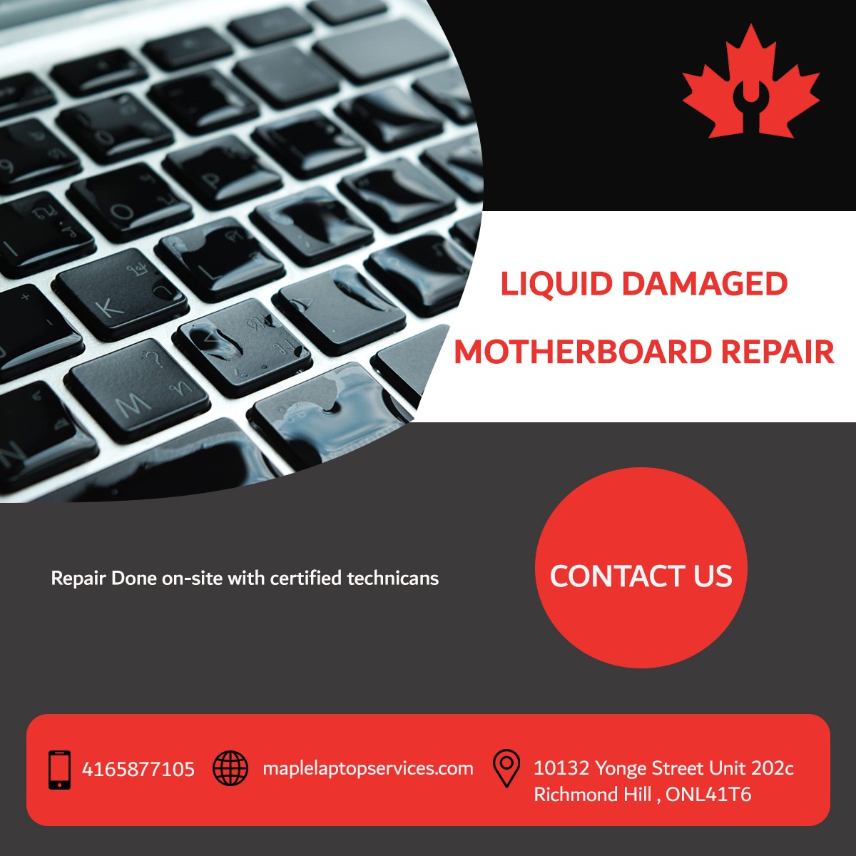 MapleLaptopLtd's tweet photo. Apple Macbook Pro and Macbook Air motherboard water damage repair. #applerepair #computerrepair #laptoprepair #pcrepair #macbookpromotherboardrepair #macbookairmotherboardrepair #imacrepair #macbookprokeyboardrepair #macbookairkeyboardrepair #screenrepair #batteryrepair https://t.co/b7oYoaNh9R