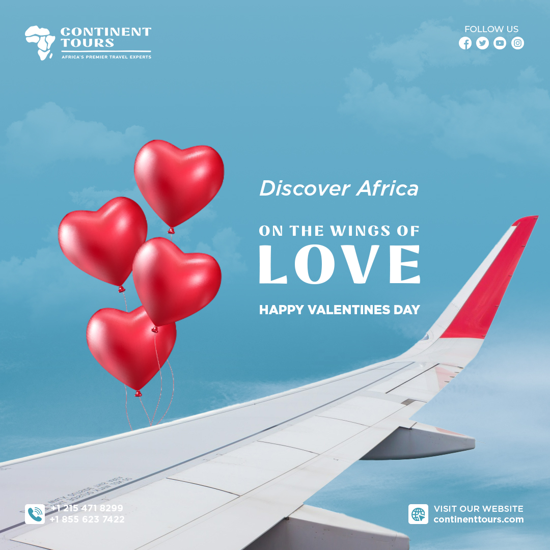 continenttours's tweet photo. Discover Africa on the wings of Love with Continent Tours.

#HappyValsDay
#WanderlustValentine https://t.co/fgK6jN5nT9