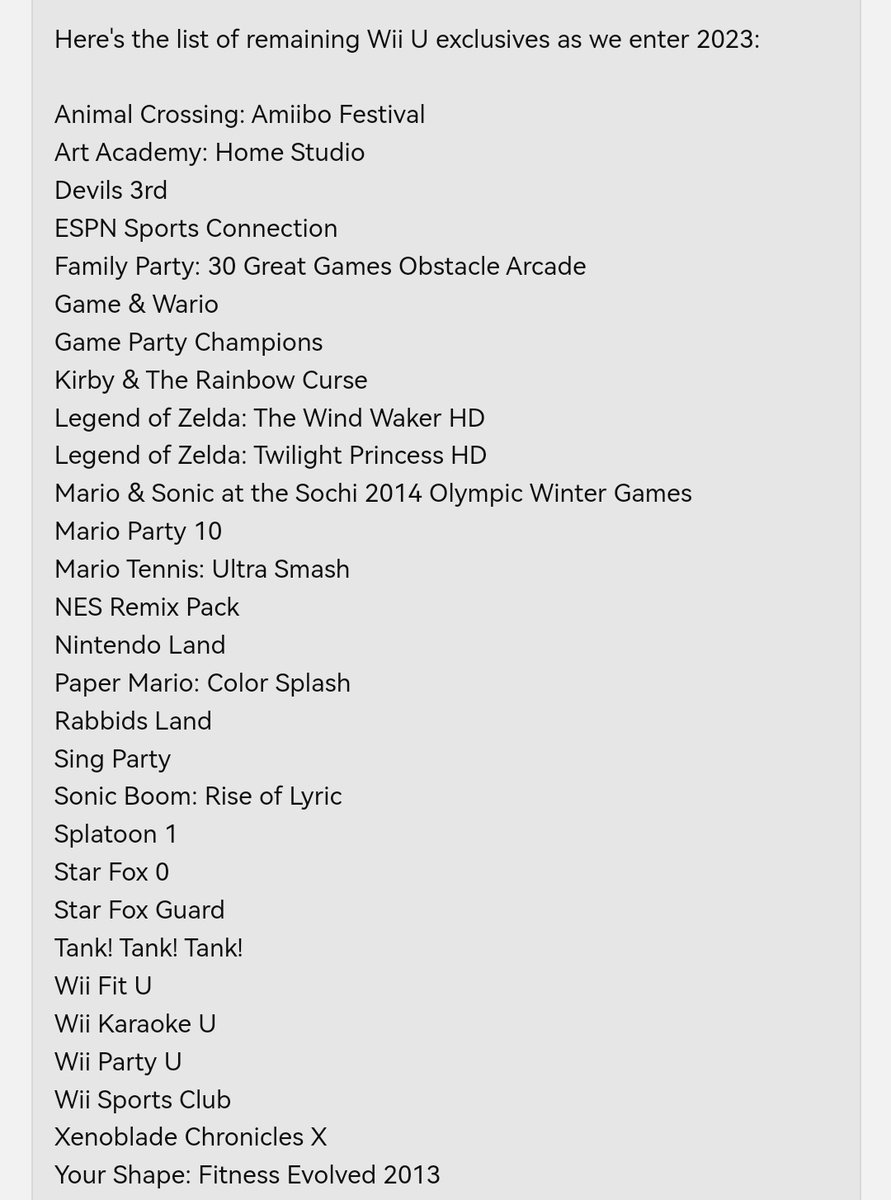 VenomFrenchPunk's tweet photo. The PS5 has less games than the PS2.

The PS5 has less games than the Wii U.

The PS5 has less games than the Virtual Boy.

I think it's fair to say that after four years, the PS5 is the worst console (by one of the big threes) ever, and people defending it are 100% delusional. https://t.co/XLO8VXx4ZD