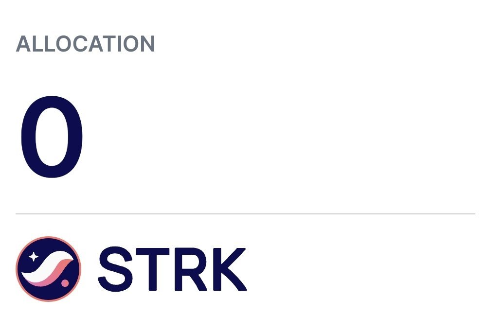 pizzacrypt's tweet image. Got big bag of $STRK allocation

Thanks @Starknet for generously farming all the farmers.

People who really used your chain, got 0.

#Starknet #STARKNETAIRDROP #Airdrop #STRK