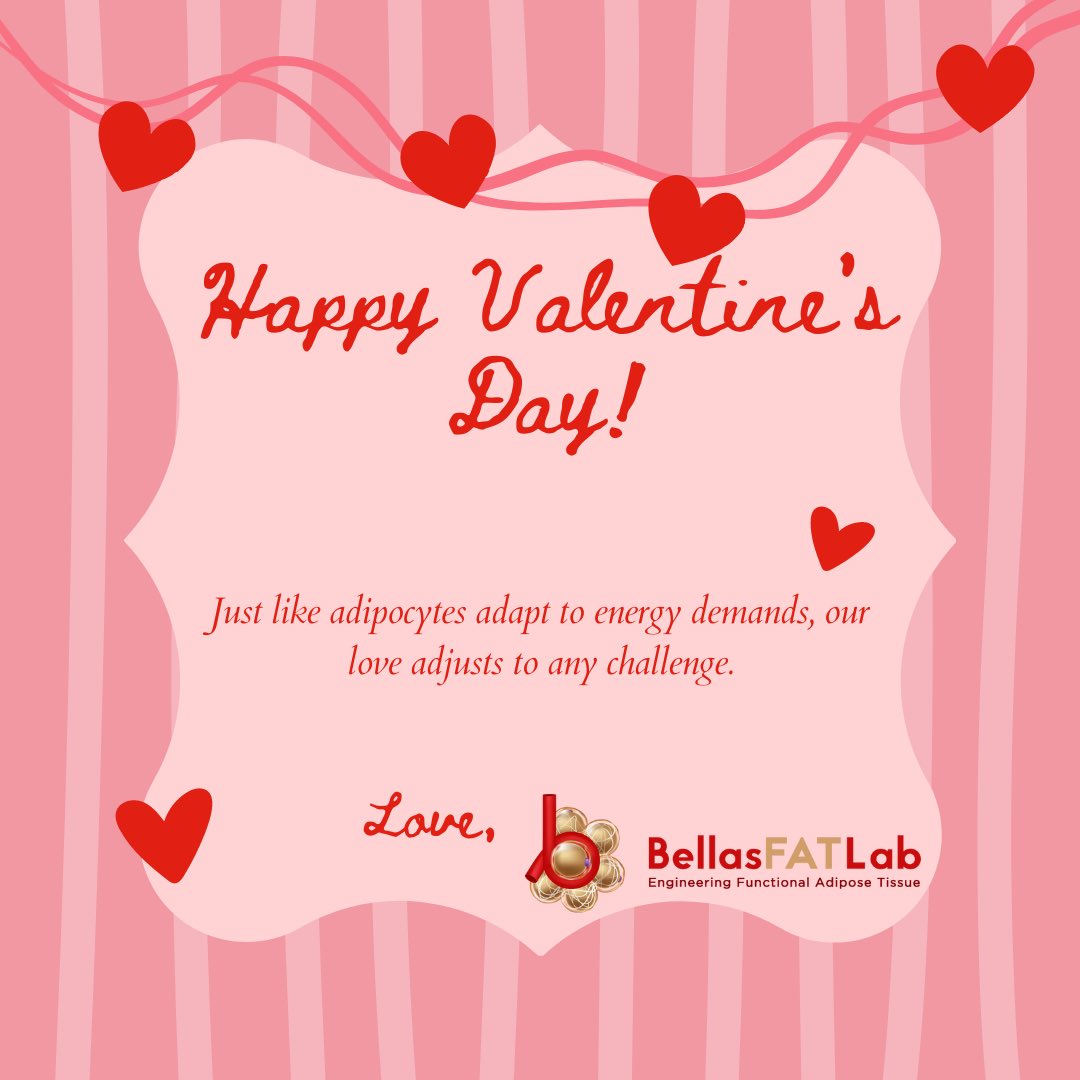 BellasFATLab's tweet photo. Happy Valentines Day from your favorite fat lab 💌💝. Did you need to show loved ones how you can express your love with adipose tissue? No worries we got you (part 1/4). https://t.co/7DTGb8VDp3