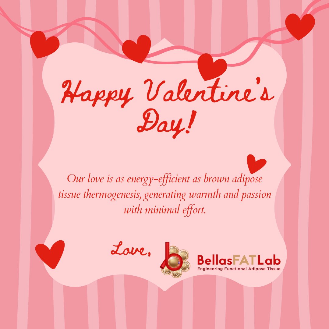 BellasFATLab's tweet photo. Happy Valentines Day from your favorite fat lab 💌💝. Did you need to show loved ones how you can express your love with adipose tissue? No worries we got you (part 1/4). https://t.co/7DTGb8VDp3
