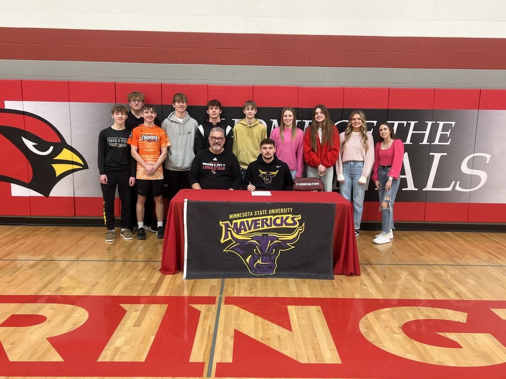 CardsCPS's tweet photo. Congratulations to Logan Weninger on signing his National Letter of Intent to run Track and Field at Minnesota State University Mankato. https://t.co/vXH1kKIhVq