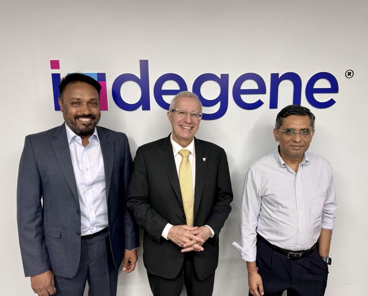 VictorFedeli's tweet photo. Leading Indian #lifesciences company @indegeneinsight plays a pivotal role supporting global healthcare &amp; pharmaceutical companies.

We had a productive discussion with their CEO Manish Gupta &amp; team about their growing Toronto presence &amp; #Ontario’s life science &amp; tech ecosystems. https://t.co/rxBHK8rIcU