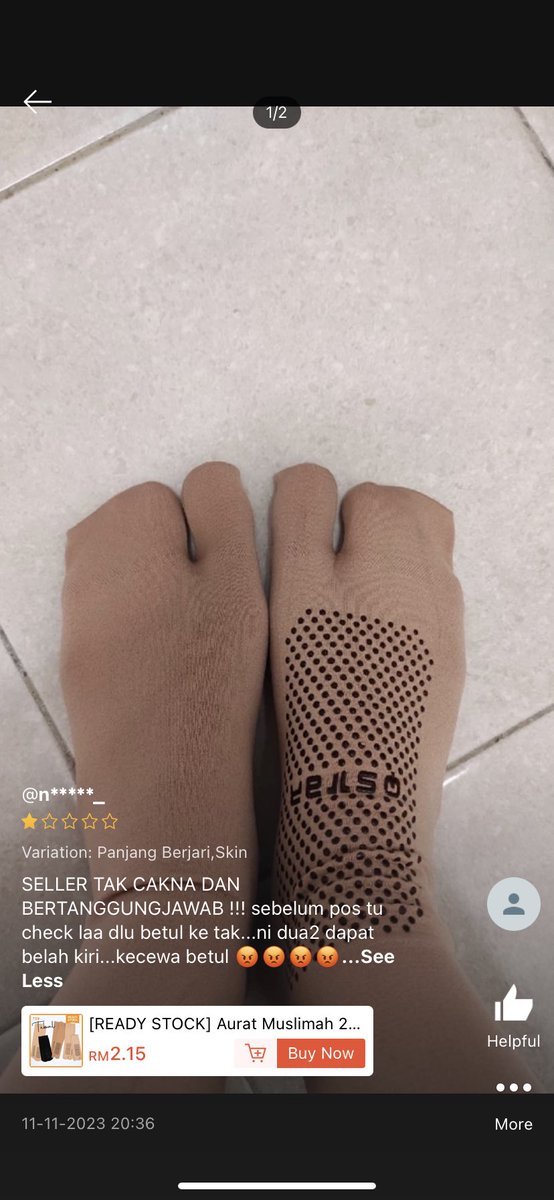 skinnyondinie's tweet photo. I’m sorry tapi review shopee ni lawak gila pada i 😂😭 https://t.co/Y3CEhTmh3a