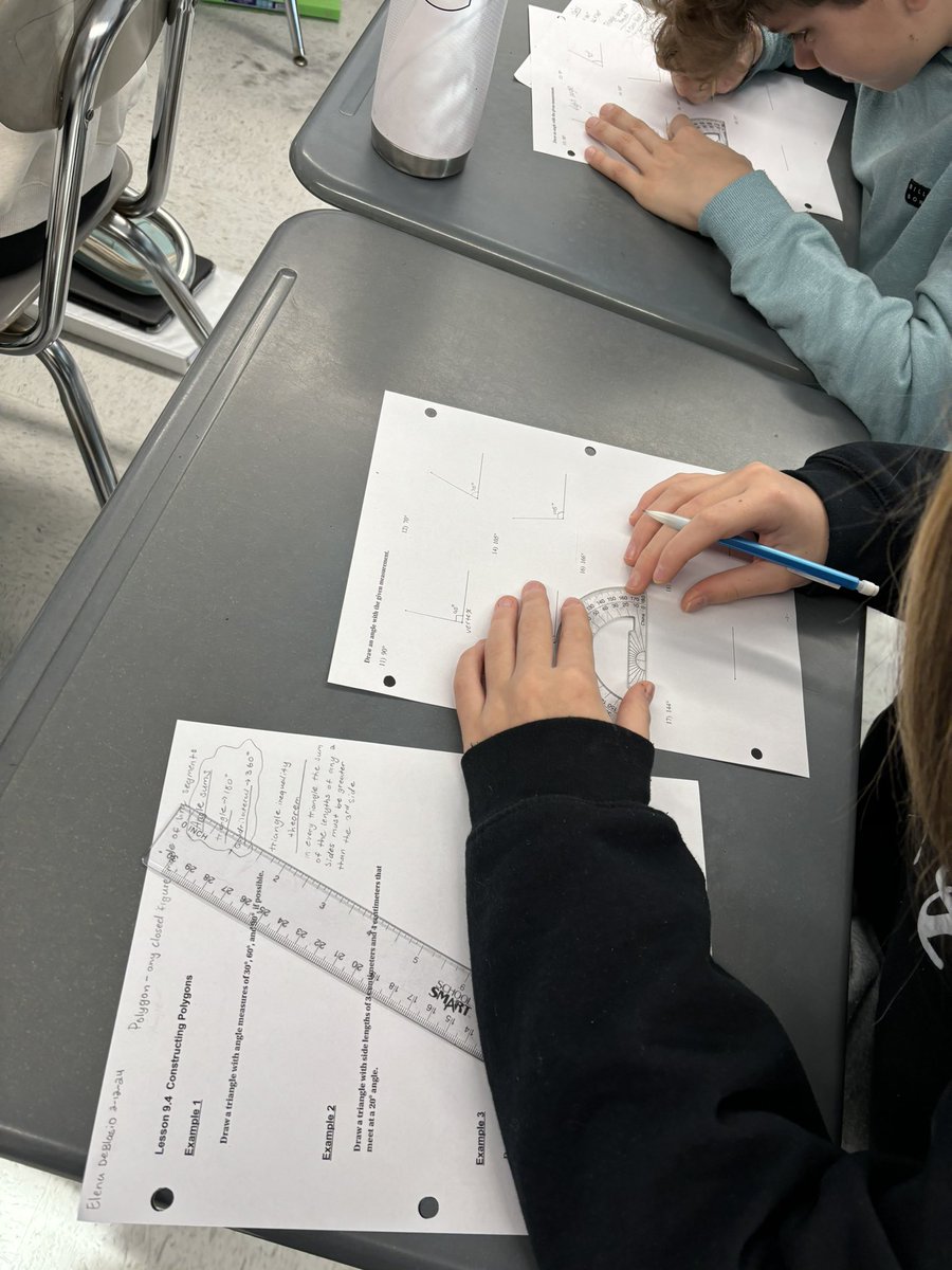 Cathi Cardano (@cathicardano) on Twitter photo Fun Wednesday with the Triangle Inequality Theorem in Math 7/8! Students using protractors and rulers to discover if triangles with certain side lengths and angle specifications can be drawn!! Great job today!! <a href="/ThompsonMSpride/">Brian Currie</a> @kerrigan_john @MTPSMattkirk <a href="/MTPSpride/">Middletown Township Public Schools</a> Fun Wednesday with the Triangle Inequality Theorem in Math 7/8! Students using protractors and rulers to discover if triangles with certain side lengths and angle specifications can be drawn!! Great job today!! <a href="/ThompsonMSpride/">Brian Currie</a> @kerrigan_john @MTPSMattkirk <a href="/MTPSpride/">Middletown Township Public Schools</a>
