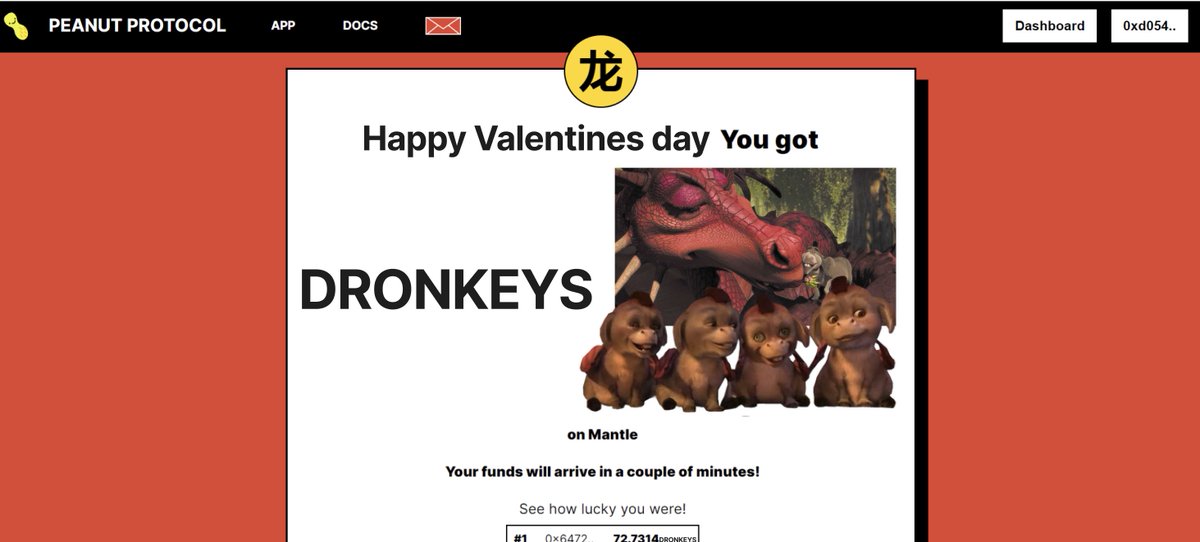 dao_lbrian's tweet photo. Alright.. who tf sent me this?
@PeanutProtocol @0xMantle
#MANTLEDRAGON #DRONKEYS https://t.co/QE59VrvHSM