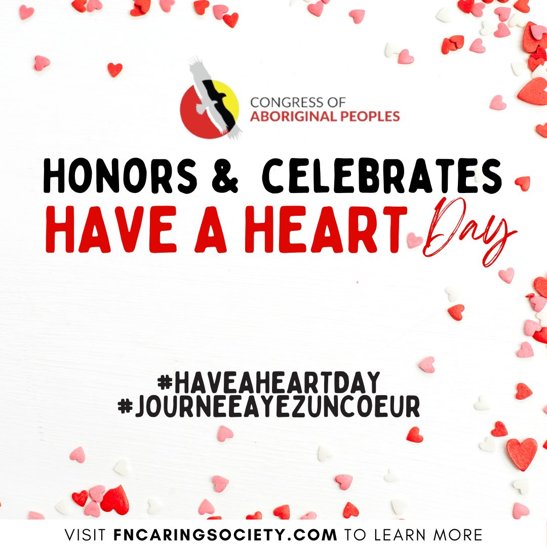#HaveAHeartDay #JournéeAyezUnCoeur is a child & youth-led movement advocating for the rights of Indigenous children. 

LEARN MORE ⬇️

fncaringsociety.com

@CaringSociety 

#HumanRights #mmiwg2s+ #IndigenousRights