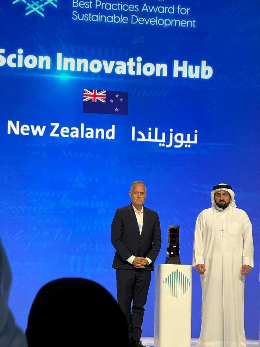 🇳🇿 Thanks to @WorldGovSummit for recognizing Te Whare Nui o Tuteata’ project with the Best Winner Award for Sustainable Development. This project reflects our commitment to innovation and sustainability. Great to receive the recognition 🌿 #WorldGovSummit